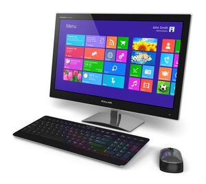 desktop computer with touchscreen interface desktop computer with touchscreen interface